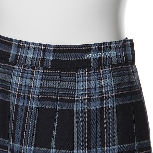 ポンポネットジュニア(pom ponette junior)チェック柄プリーツスカート 