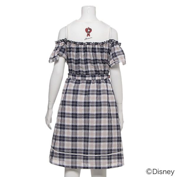 ポンポネットジュニア Pom Ponette Junior Disney ミニーマウスデザイン ヘアバンドつきオフショルチェックワンピース O 50 Outlet ナルミヤオンラインpaypayモール店 通販 Paypayモール