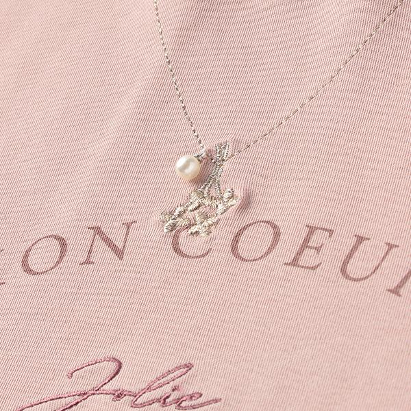 専用 最終値下げ 新品タグ付ポンポネットジュニア　ネックレスロゴトップス 160 pom ponette junior ポンポネットジュニア(pom junior