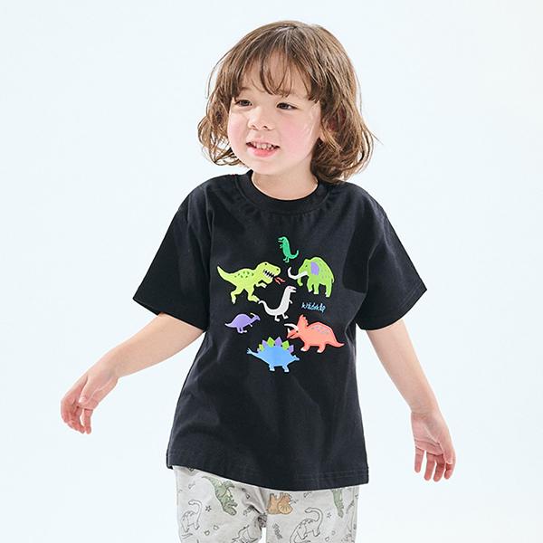 クレードスコープ　恐竜Tシャツ8枚セット　130 kladskap（クレードスコープ） カラフル恐竜半袖Tシャツ【30％OFF