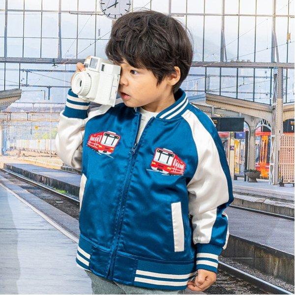 kladskap（クレードスコープ） 電車×恐竜スカジャン【50％OFF】【SALE