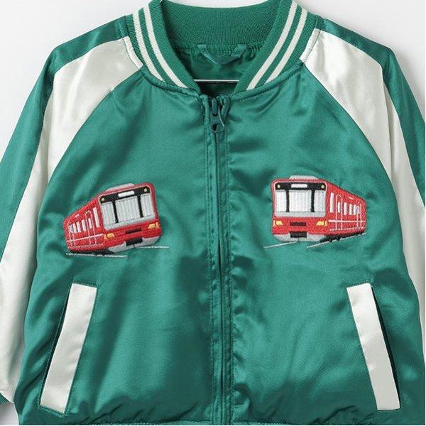 kladskap（クレードスコープ） 電車×恐竜スカジャン【50％OFF】【SALE
