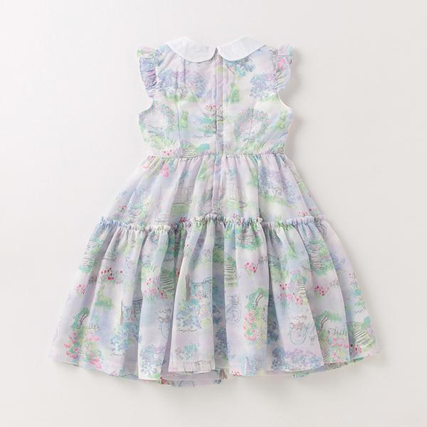 メゾピアノ Mezzo Piano 衿つきガーデン柄ワンピース O 50 Sssl ナルミヤオンラインpaypayモール店 通販 Paypayモール