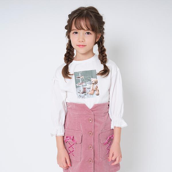 未使用/美品 mezzo piano メゾピアノ Tシャツ 4枚セット 140 mezzo piano メゾピアノ(mezzo piano)フォトプリント7分袖T