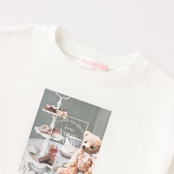 未使用/美品 mezzo piano メゾピアノ Tシャツ 4枚セット 140 mezzo piano メゾピアノ(mezzo piano)フォトプリント7分袖T