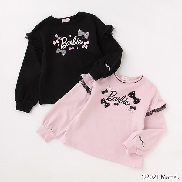 メゾピアノ(mezzo piano)【Barbie】袖フリルトレーナー【O_50  