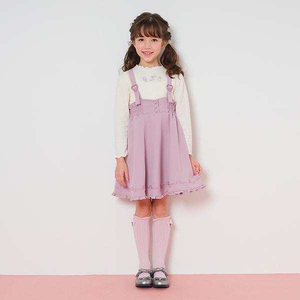 メゾピアノ　ドッキングワンピース　140 美品 ドッキングワンピースドレス(S(140) 黒): ジュニア - ナルミヤ