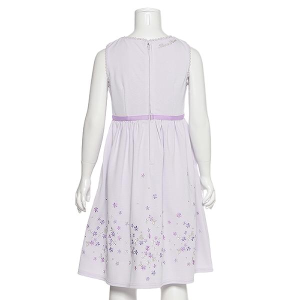 mezzo piano メゾピアノ(mezzo piano)花刺しゅうワンピース