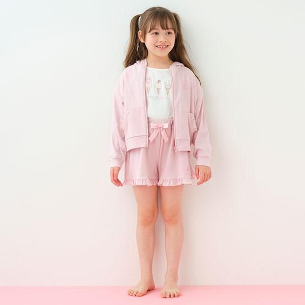 mezzo piano メゾピアノ(mezzo piano)アイス柄ルームウェア3点セット