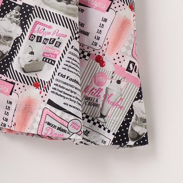 メゾピアノ新品タグ付きリボンベルトつき　ダイナー柄ワンピース140 楽天市場】メゾピアノ(mezzo piano)リボンベルトつき ダイナー柄