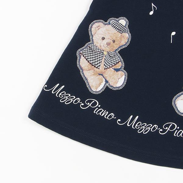 mezzo piano メゾピアノ(mezzo piano)くまアップリケ セーラーカット