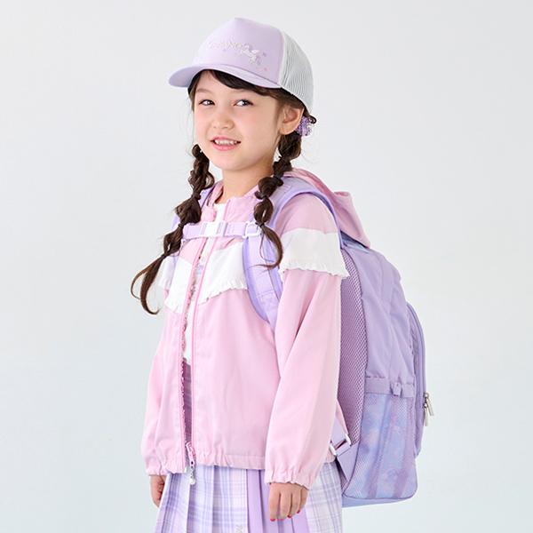 メゾピアノ　mezzopiano シャボン玉ユニコーン柄　ナイロンリュック mezzo piano メゾピアノ(mezzo piano)シャボン玉ユニコーン柄