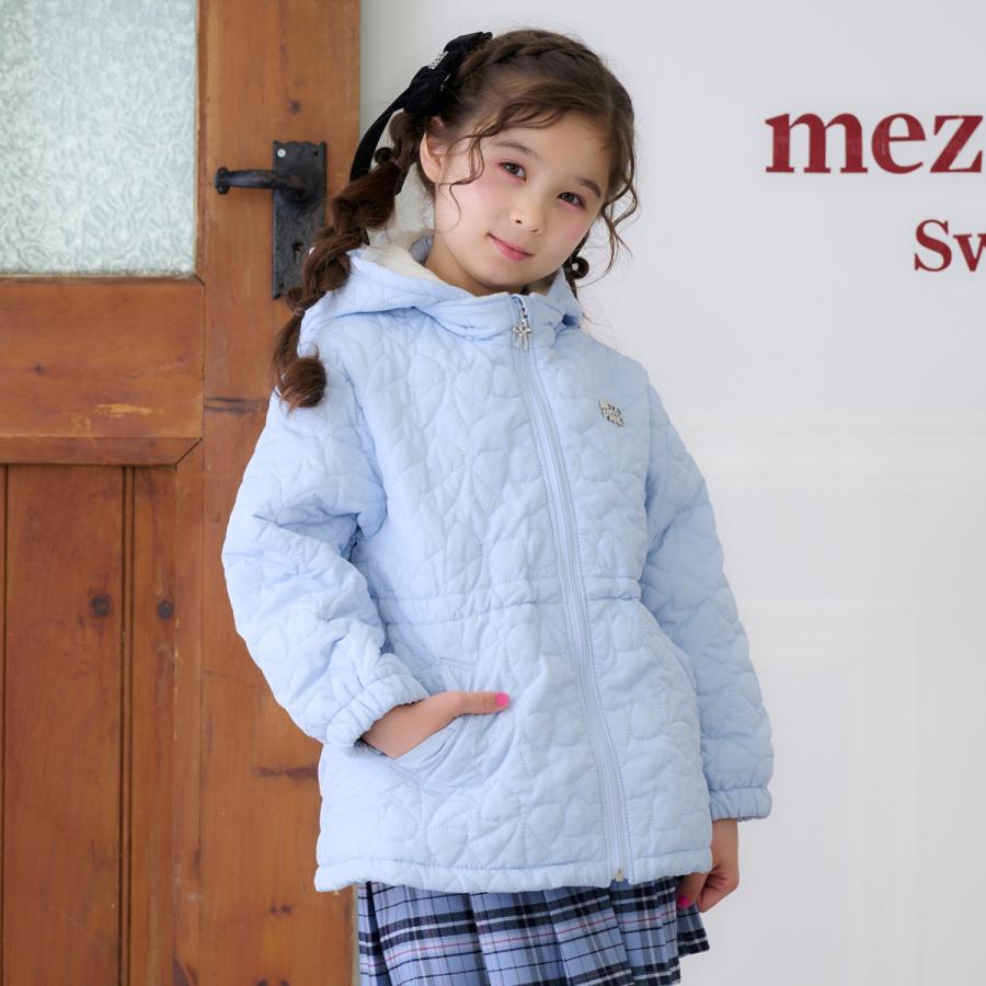 mezzo piano メゾピアノ(mezzo piano)リボンキルティング ブルゾン