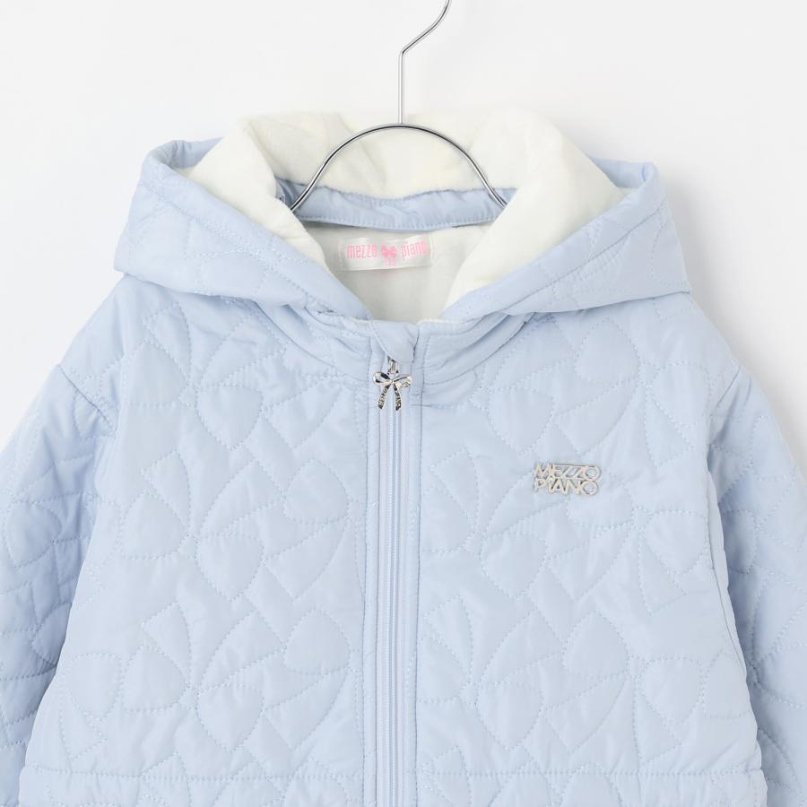 mezzo piano メゾピアノ(mezzo piano)リボンキルティング ブルゾン【50