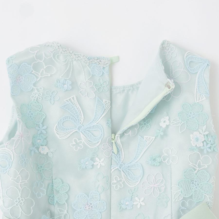 メゾピアノ　刺繍ドレス　１３０ mezzo piano メゾピアノ(mezzo piano)お花刺しゅう ドレス