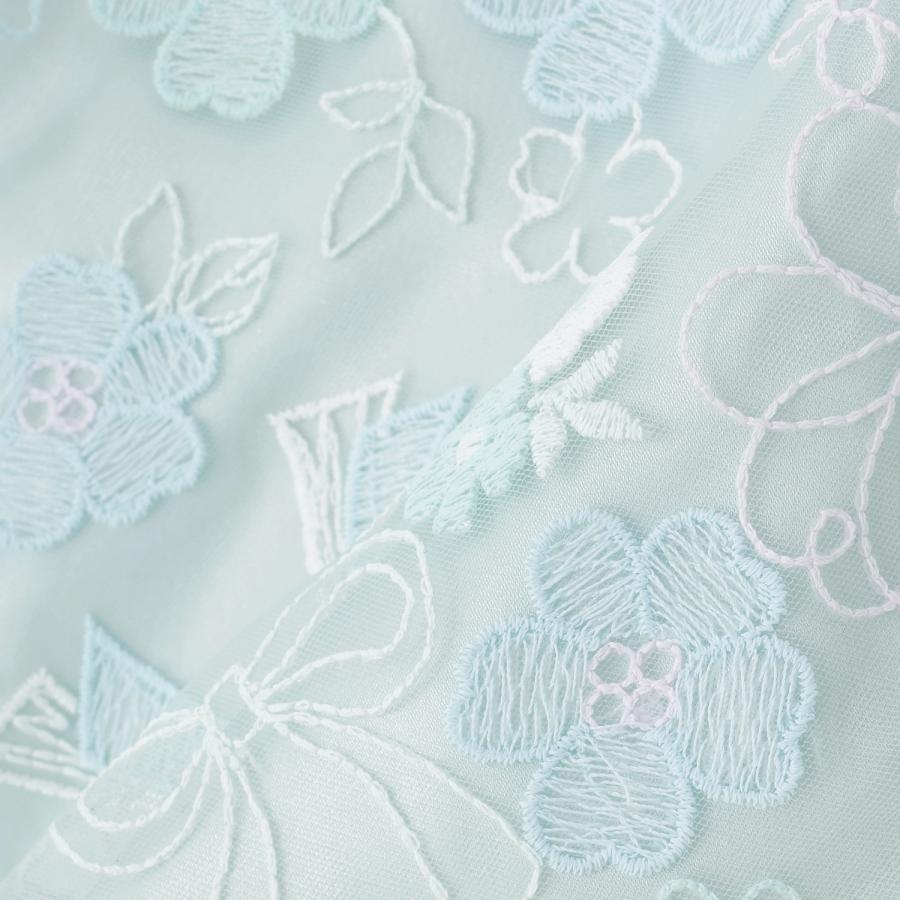 メゾピアノ　刺繍ドレス　１３０ mezzo piano メゾピアノ(mezzo piano)お花刺しゅう ドレス