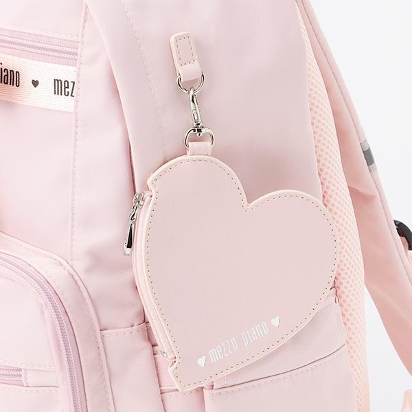 mezzo piano メゾピアノ(mezzo piano)約21L ハートポーチつきロゴ
