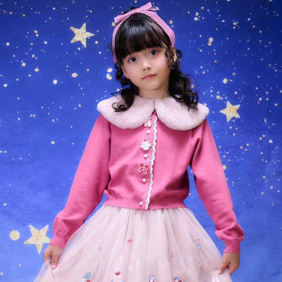 美品】メゾピアノ ナルミヤ フォーマル ドレス カーディガン(130cm