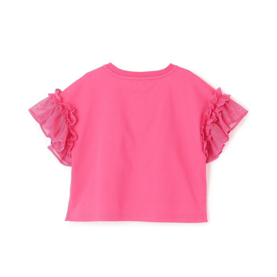 mezzo piano Bigイチゴ袖フリル 半袖Tシャツ【50％OFF】【SALE】【O_50