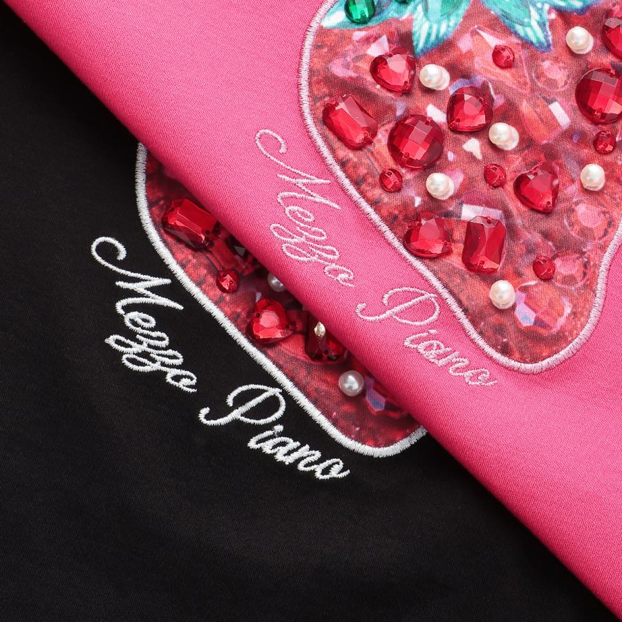 mezzo piano Bigイチゴ袖フリル 半袖Tシャツ【50％OFF】【SALE】【O_50