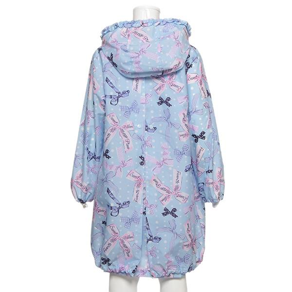 メゾピアノ Mezzo Piano リボン柄レインモッズコート ナルミヤオンラインpaypayモール店 通販 Paypayモール