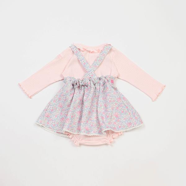 mezzo piano メゾピアノ(mezzo piano)リトルフラワー柄ジャンパー