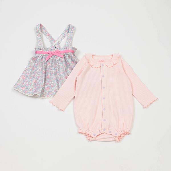 mezzo piano メゾピアノ(mezzo piano)リトルフラワー柄ジャンパー