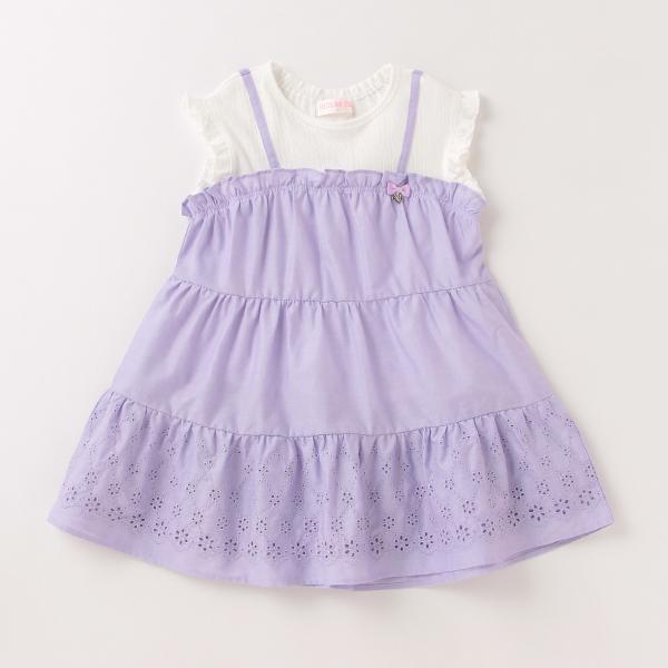 保証書付 メゾピアノ Mezzo Piano 裾刺しゅうレイヤードワンピース 初回限定 Technet 21 Org