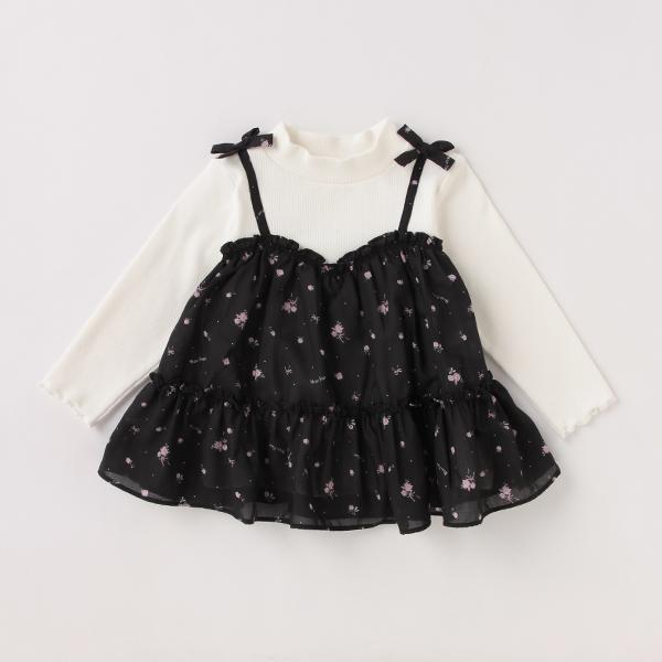 特価♡7/18迄出品　mezzopiano（メゾピアノ）23点♡サイズ120 mezzo piano メゾピアノ(mezzo piano)花柄ドッキングチュニック【O_50