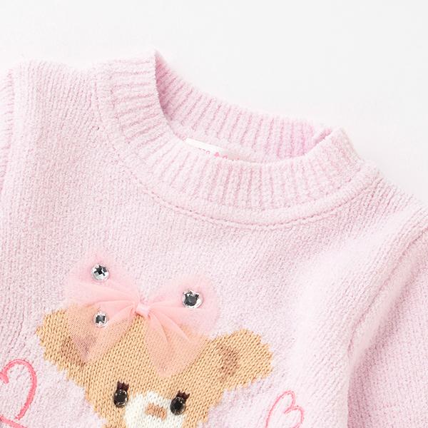 メゾピアノ(mezzo piano)☆クマモールニットプルオーバー【O_50  