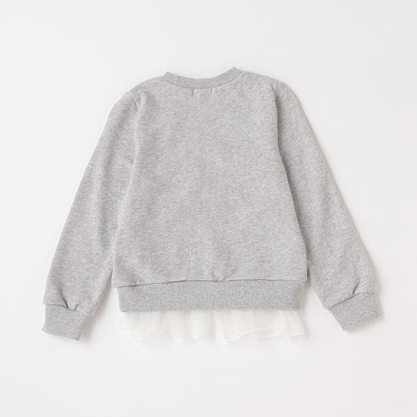 メゾピアノ(mezzo piano)☆裾フリルリボントレーナー【O_50】【outlet  