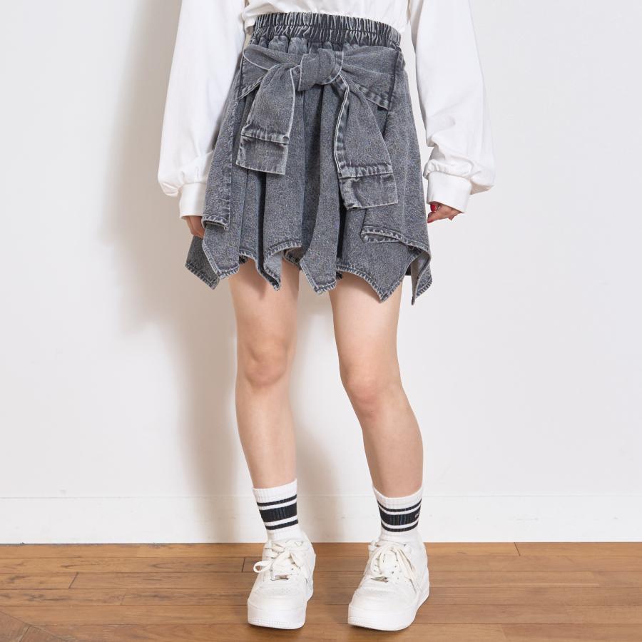 LOVETOXIC 【LTXC】腰巻き風デニムキュロット'【50％OFF】【SALE