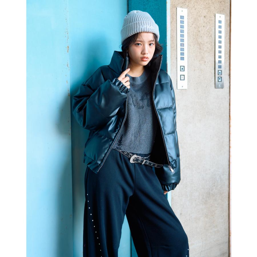 LOVETOXIC ラブトキシック(Lovetoxic)合皮パフィブルゾン【40％OFF