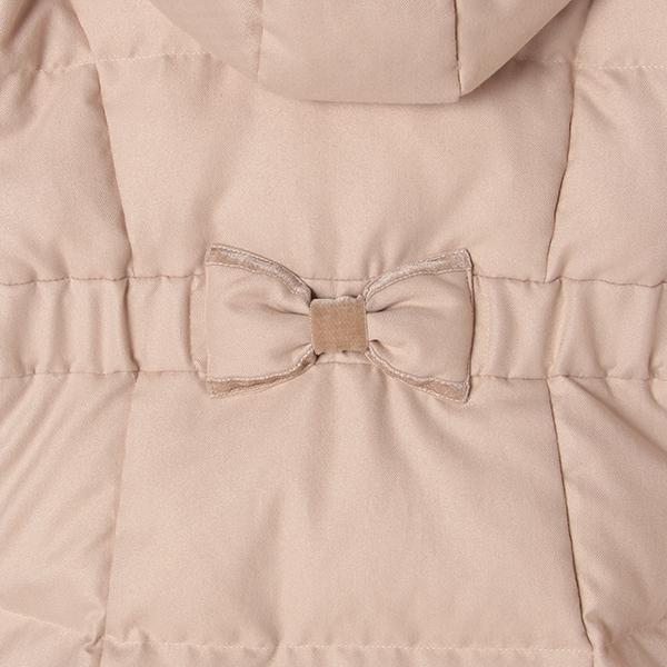 メゾピアノジュニア(mezzo piano junior)はっ水 フェイクファー衿つき  