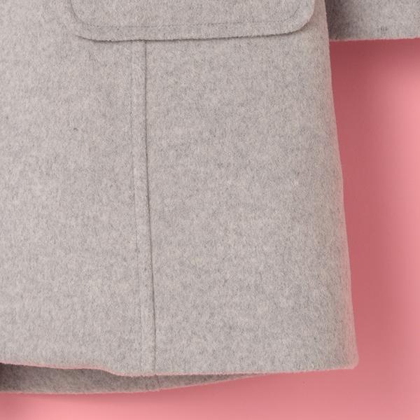 メゾピアノジュニア(mezzo piano junior)フェイクファーつきウール  