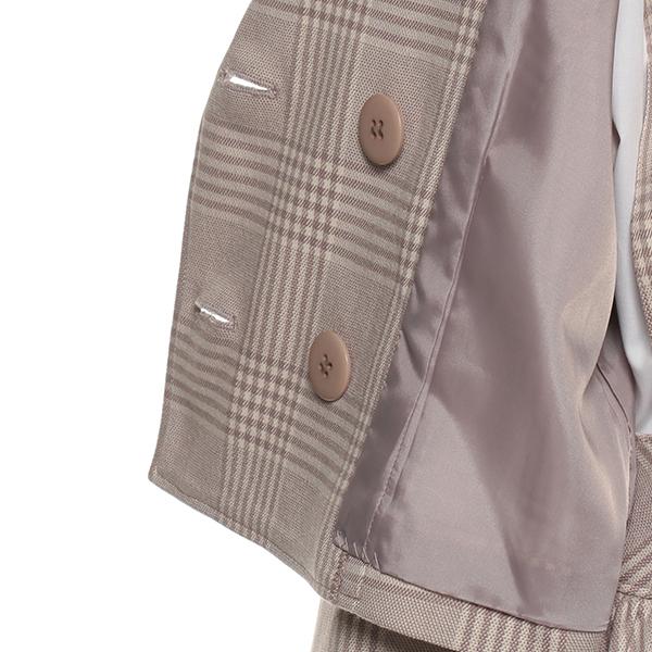 メゾピアノジュニア(mezzo piano junior)チェック柄ジャケット  