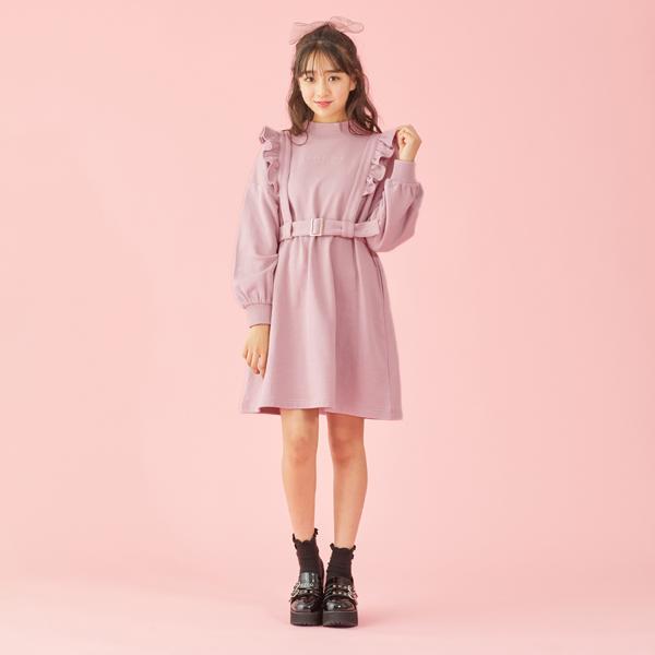 在庫一掃 メゾピアノジュニア Mezzo Piano Junior 裏毛 フリルハーネスつきハイネックカットワンピース S O 30 Sssl 高質で安価 Www Technet 21 Org