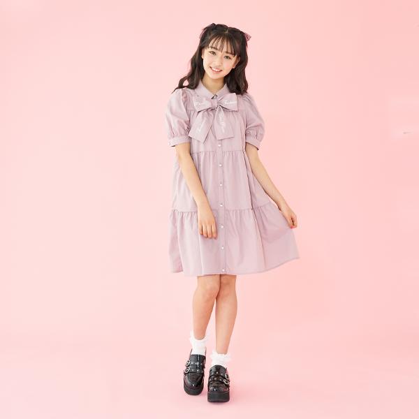 新版 メゾピアノジュニア Mezzo Piano Junior リボンつきティアードワンピース 人気が高い Www Bitcoinbro Frankhawley Com