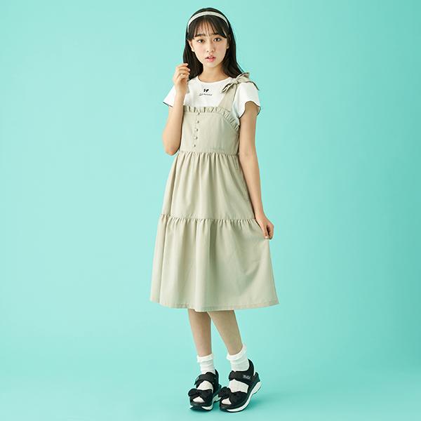 気質アップ メゾピアノジュニア Mezzo Piano Junior 肩リボンワンピース 半袖tシャツセット 50 Off Www Technet 21 Org