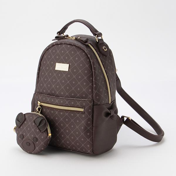 メゾピアノ　リュック　くま 楽天市場】メゾピアノ(mezzo piano)クマワッペン ナイロン