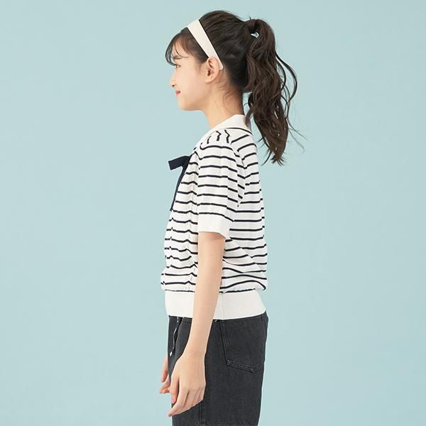 未使用　メゾピアノ　セットアップ　160cm セーラー半袖シャツ ショートパンツ mezzo piano Junior（メゾピアノ ジュニア） メゾピアノジュニア(mezzo