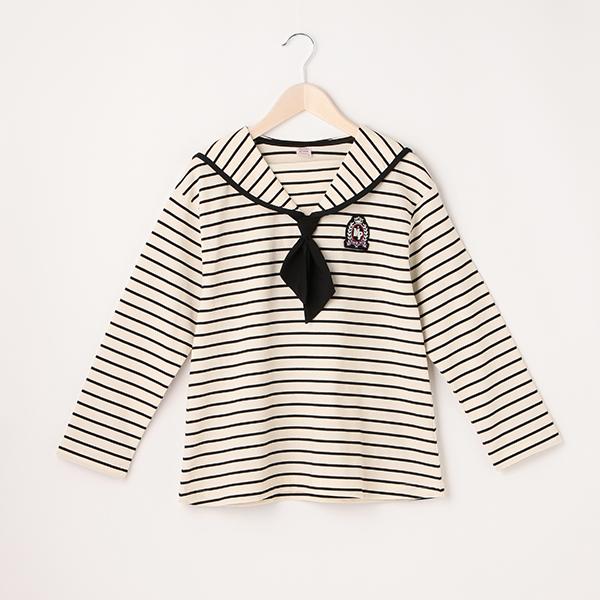 メゾピアノ　子供服　長袖　140cm メゾピアノ mezzo piano 長袖 プリント Tシャツ 140 ピンク ロン