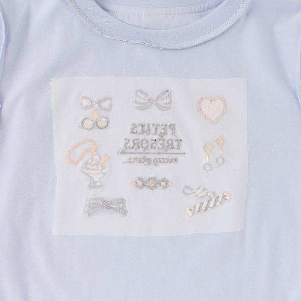 メゾピアノ　シャツ4枚　まとめ売り メゾピアノ シャツ4枚 まとめ売り 肩開きリボン ロゴ半袖Tシャツ