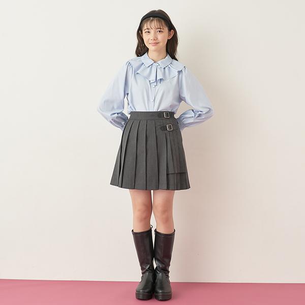 メゾピアノ　ブラウス、ジャケットセット　サイズ120 セーラーカラー半袖ブラウス＆ニットベストセット(120cm オフ
