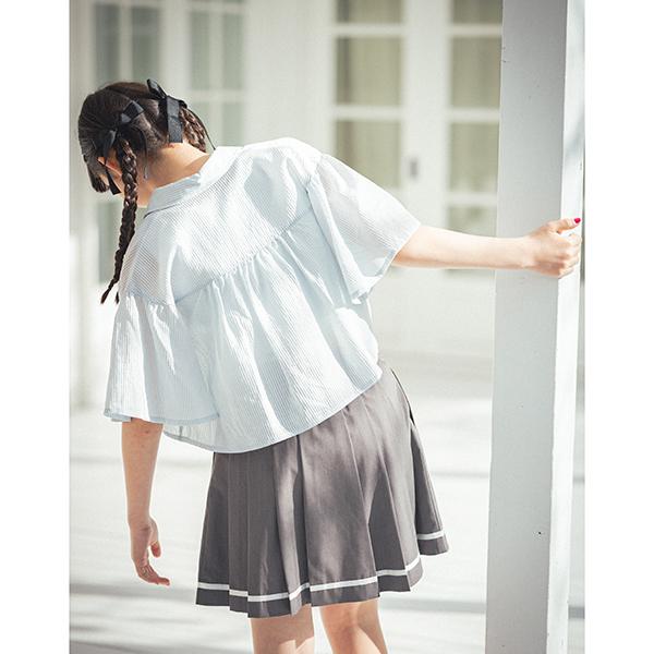 mezzo piano Junior シアーシャツ&リブタンクトップセット【50