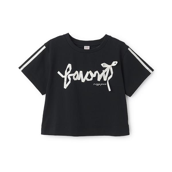 メゾピアノ新品新作タグ付き【接触冷感】リボンロゴTシャツ150 mezzo piano Junior メゾピアノジュニア(mezzo junior)【接触冷