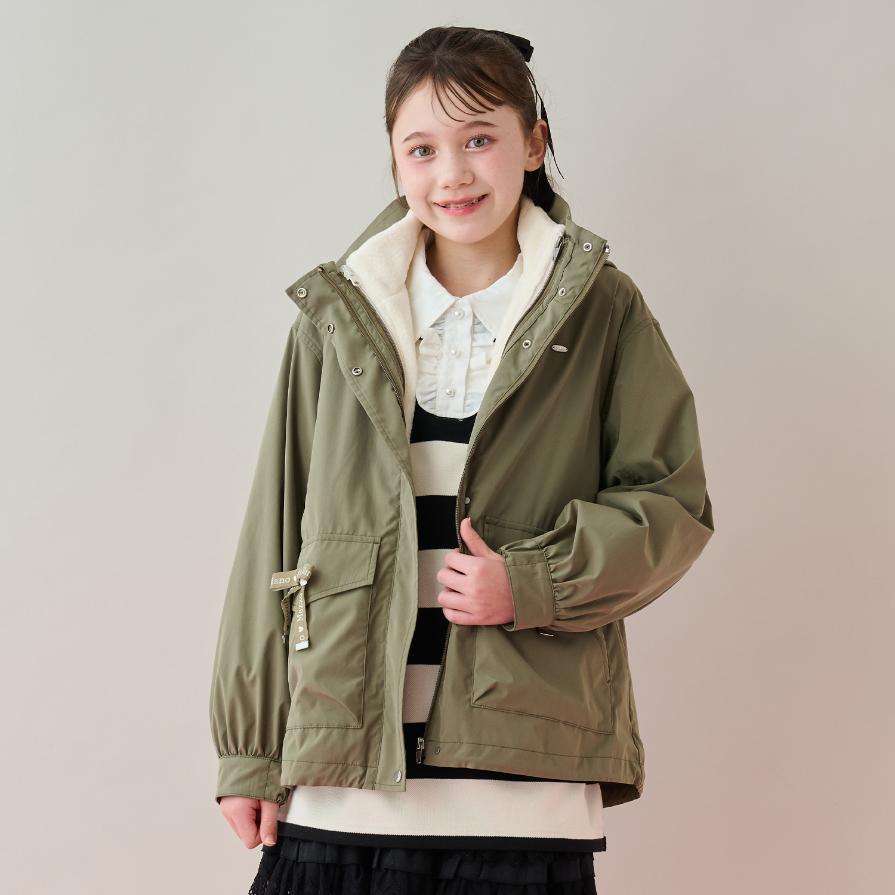 美品　メゾピアノジュニア　3way  マウンテンパーカ　Lサイズ　160㎝ 楽天市場】メゾピアノジュニア(mezzo piano junior)3WAYマウンテン