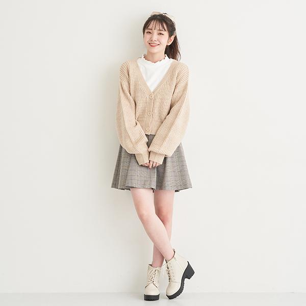 LOVETOXIC ラブトキシック(Lovetoxic)ショート丈カーディガン LOVETOXIC ラブトキシック(Lovetoxic)ショート丈カーディガン