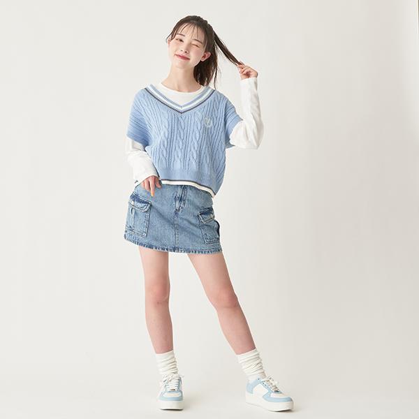 LOVETOXIC ラブトキシック(Lovetoxic)カーゴ台形スカパン 【O_40 LOVETOXIC ラブトキシック(Lovetoxic)カーゴ台形スカパン 【O_40
