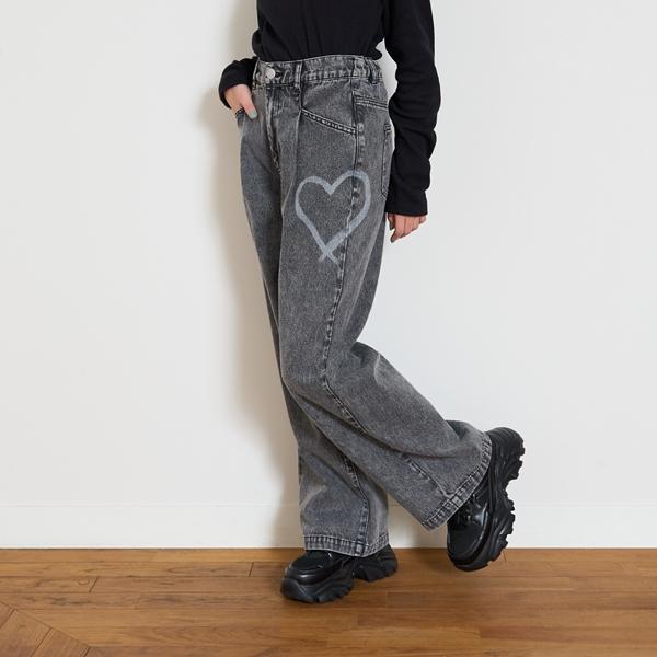 LOVETOXIC ラブトキシック(Lovetoxic)スプレーアソートデニムパンツ